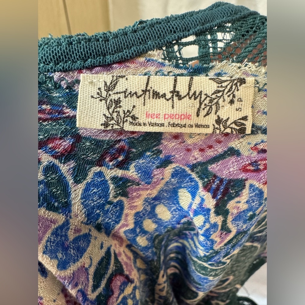 Free People nwot intimately Marsha printed slip dress - Picture 10 of 13